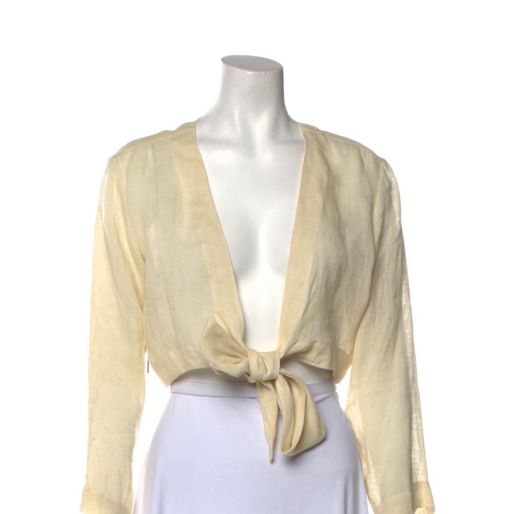 Lisa Marie Fernandez Linen Top Small 1